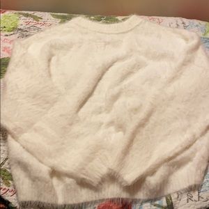 H and M white sweater (somewhat cropped)